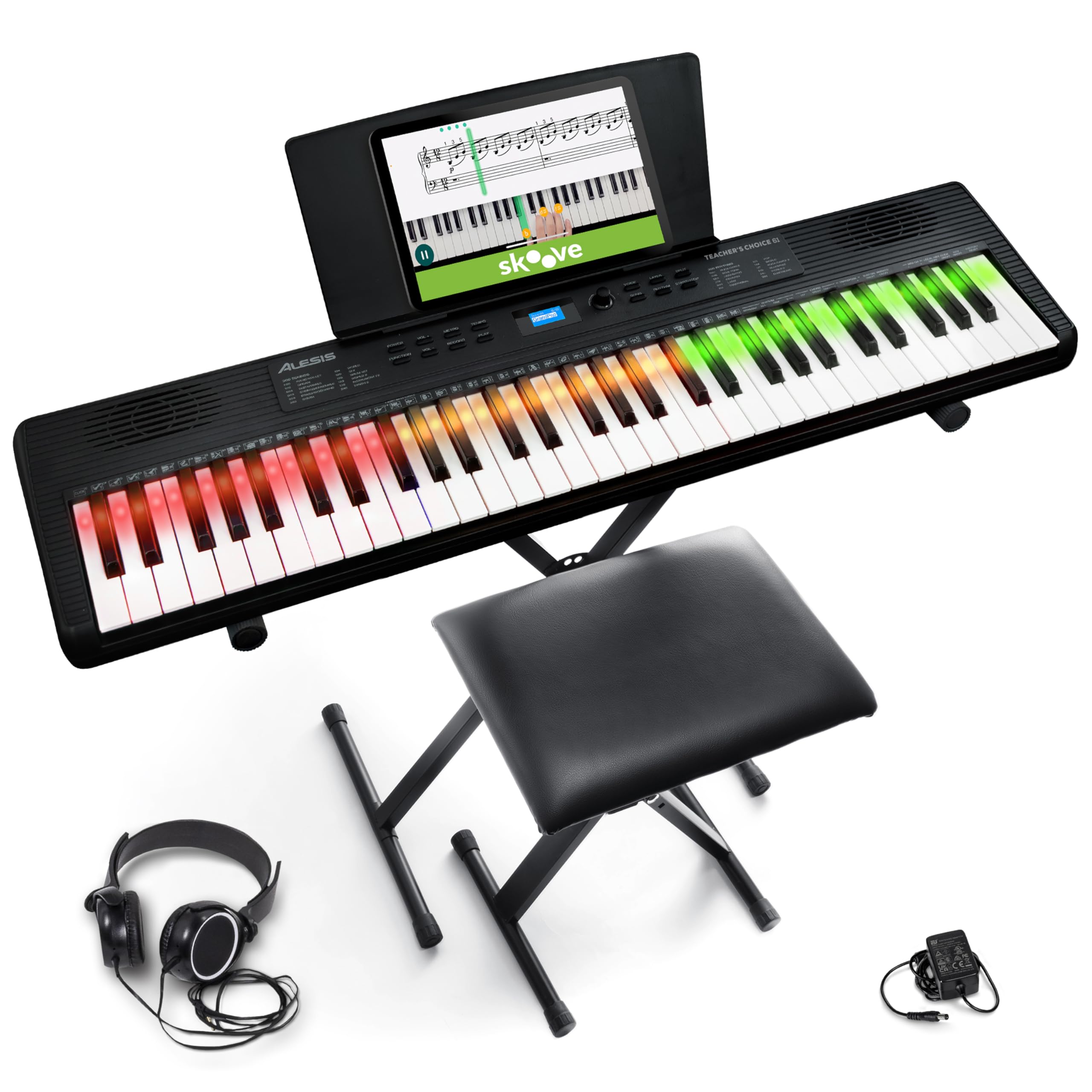 Amazon.co.jp: Alesis Teacher's Choice 61鍵 光る鍵盤搭載 ピアノ